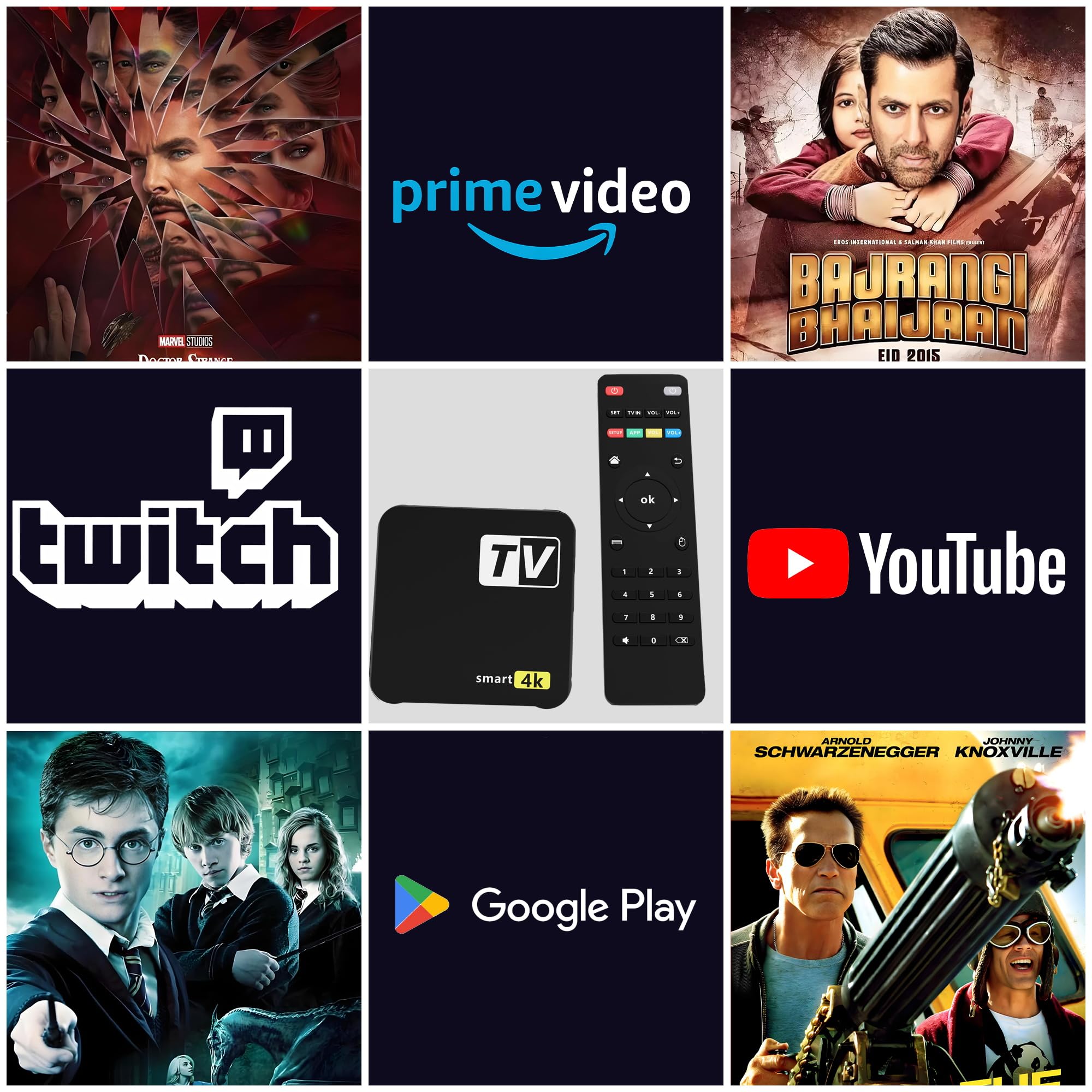 4K+ | HD/4K/HDR Streaming Device Featuring Remote, TV Controls, Blazing Fast Wi-Fi & Premium HDMI – Quick & Easy Setup