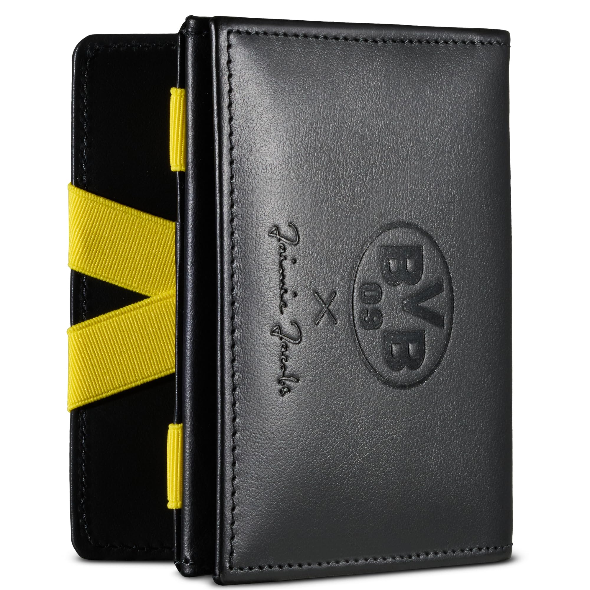Jaimie Jacobs Borussia Dortmund X Flap Boy Magic Wallet BVB Fanartikel Geldbeutel aus Leder (Mit Münzfach)