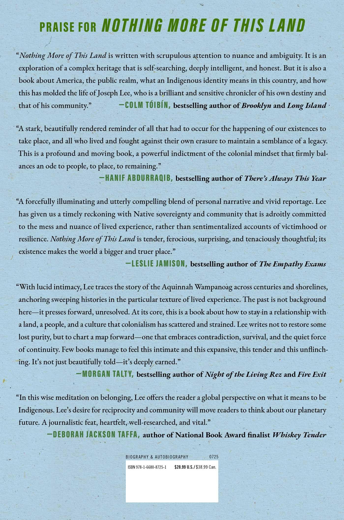 Nothing More of This Land: Community, Power, and The Search for Indigenous Identity