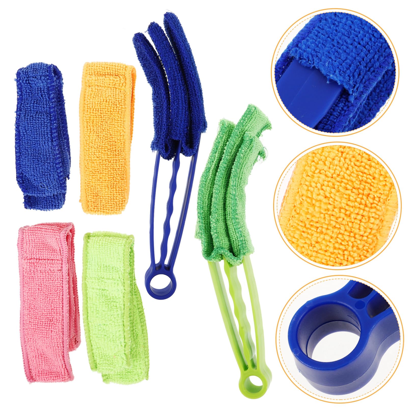 Hohopeti 3 Set Di Spazzole Per La Pulizia Manico Per Spolverare Delicatamente La Casa Prodotto Portatile Per Tende Da Pulitore Per Lavapavimenti Mini Piccola Spazzola Per
