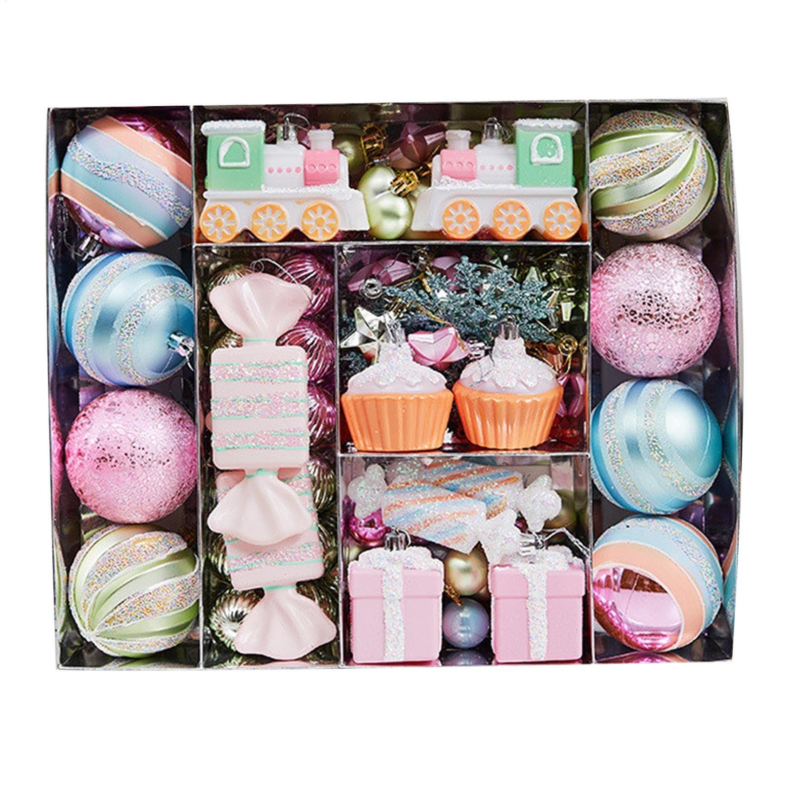 Bolas navideñas para árbol Juego de Bolas Colgantes Multicolor irrompibles