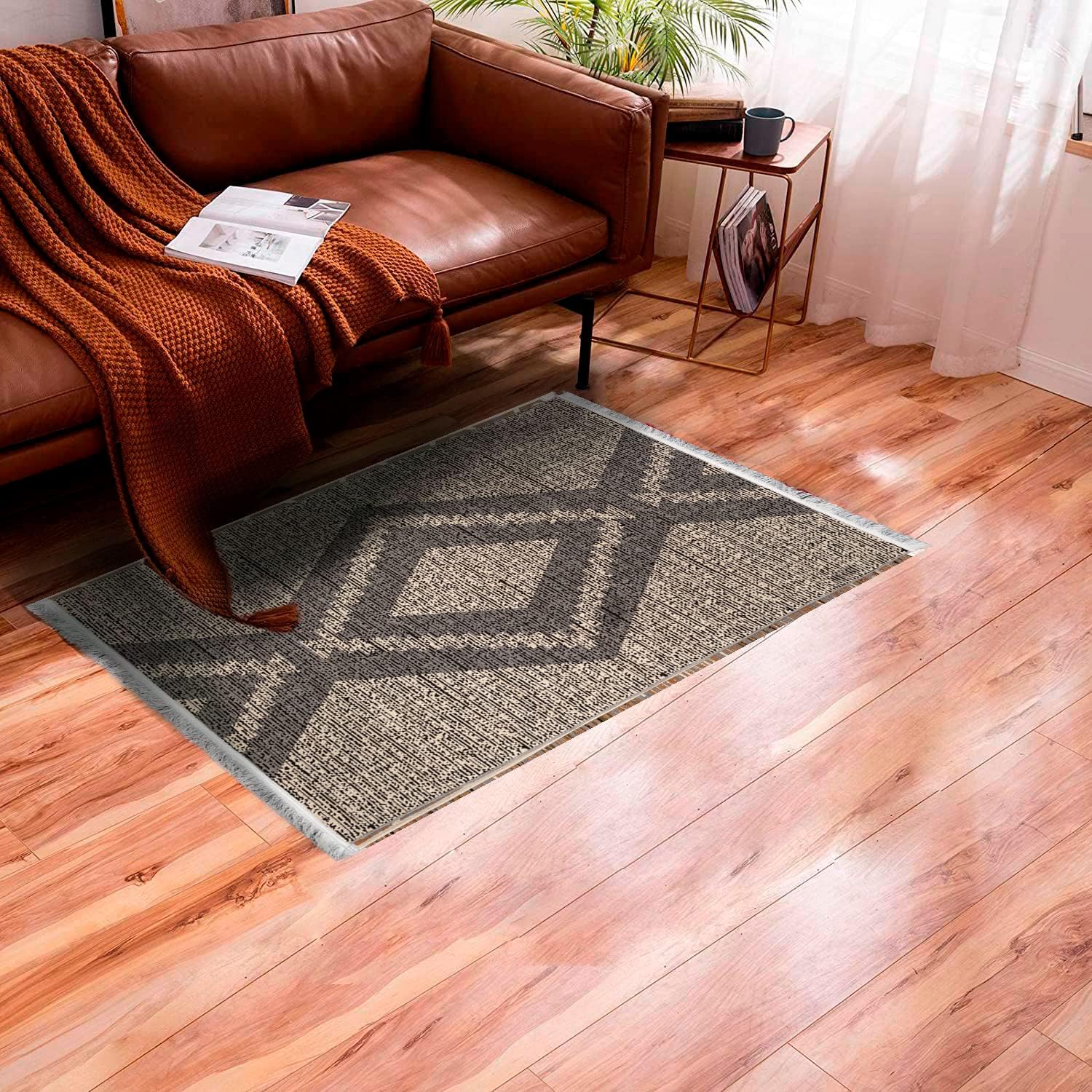 “Without the original box “Elly Décor Handmade Non Shedding Turkish Area Rug,Living Room Dining Bedroom Rectangular Agadir Rug,2'x3' ft,211