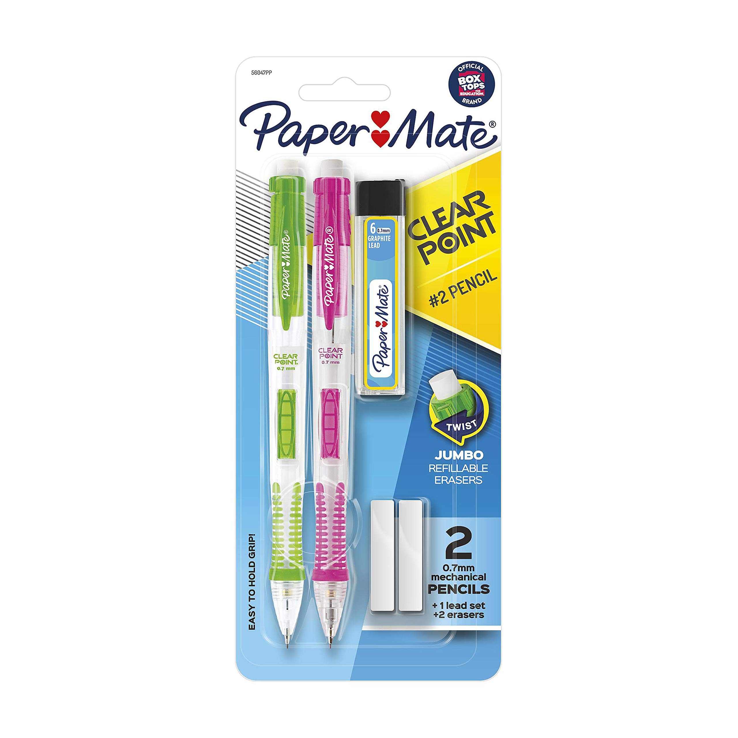 Paper Mate 56047pp Clearpoint 0 7mm Mechanical Pencil Starter Set Assorted Colors Mechanical Pencils Amazon Com Au