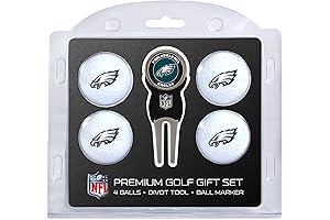 NFL Regulation Size Golf Balls with Branded Divot Repair & Ball Marker Set