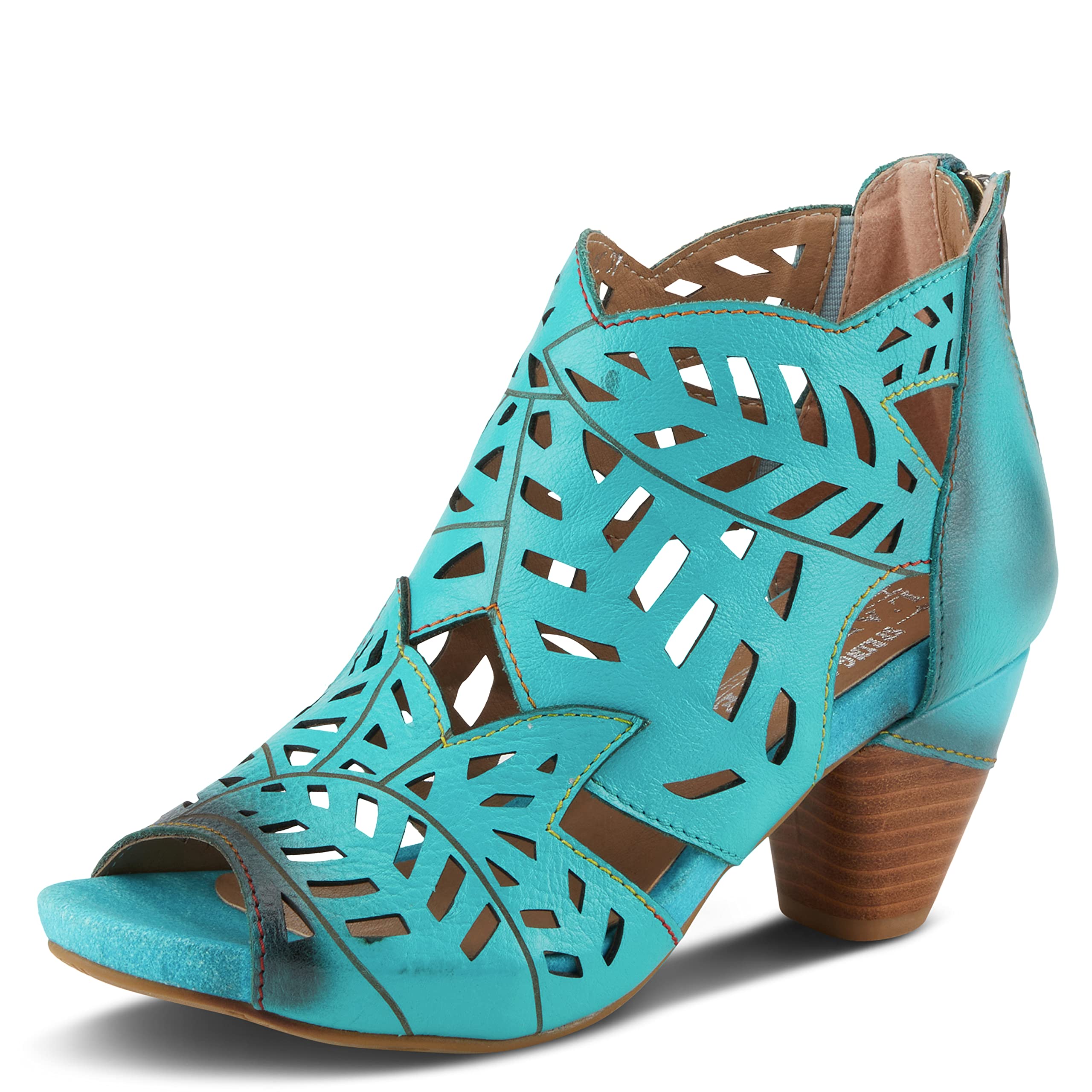 Spring Step L'Artiste Icon Sandals for Women - Ladies Casual Flats Platform Sandal - Hand Painting Summer Shoes for Womens