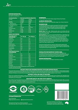 Pure Product Australia Vegan Pea and Rice Protein Isolate Powder Unflavoured 3 kilograms