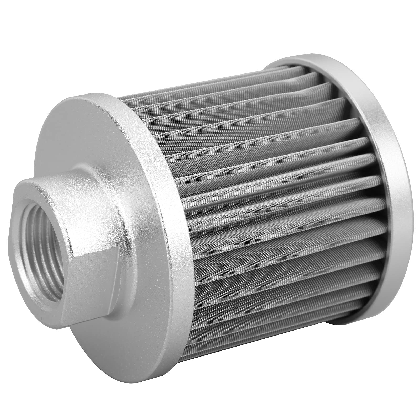 Oil Catch Can 1L Universal | Aluminum Coolant Overflow Tank with Baffle & Drain Tap | Oil Separator for PCV/CCV | Breather Component Included