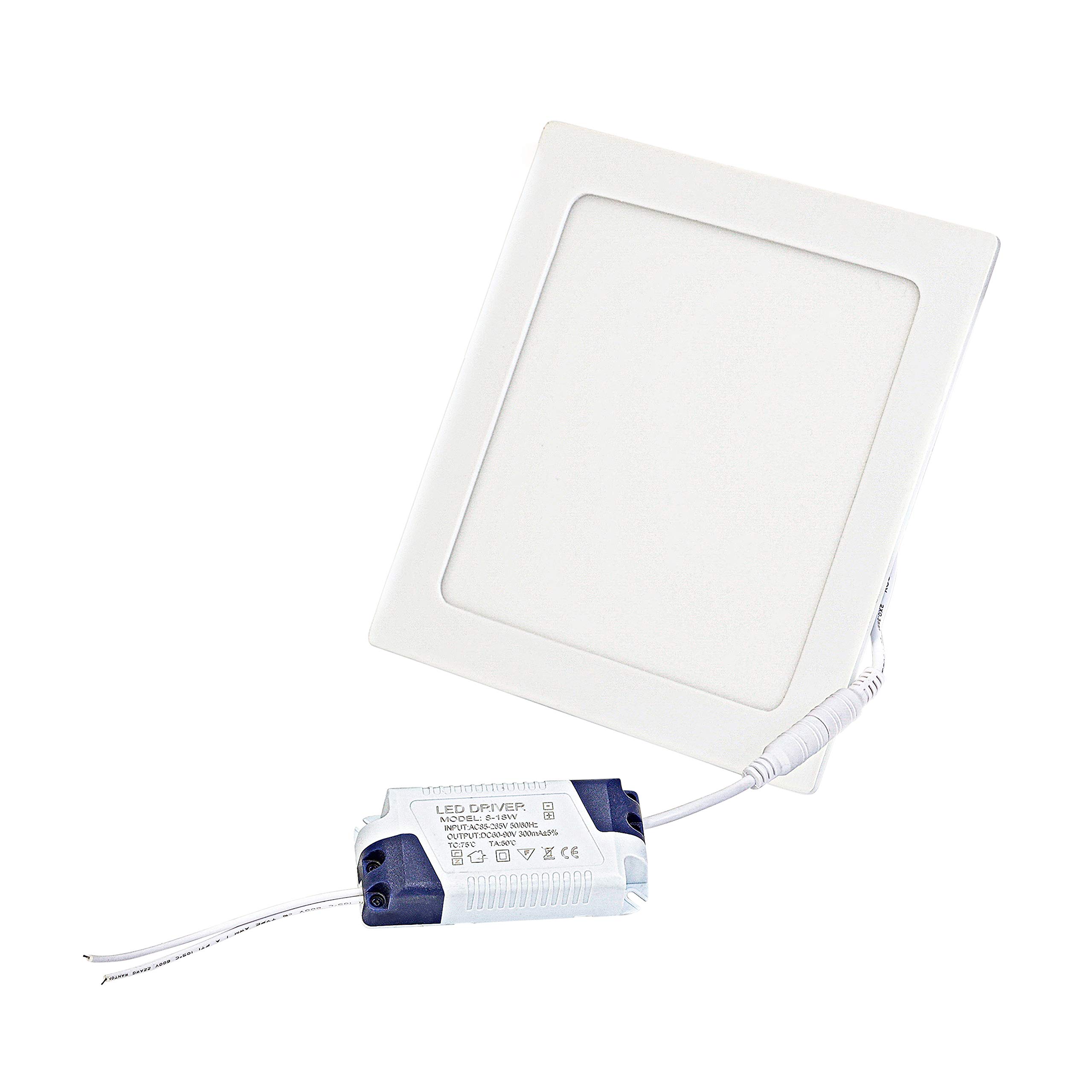 KATSU 3000-3500K Warm White LED Light Aluminium Square Panel 15W
