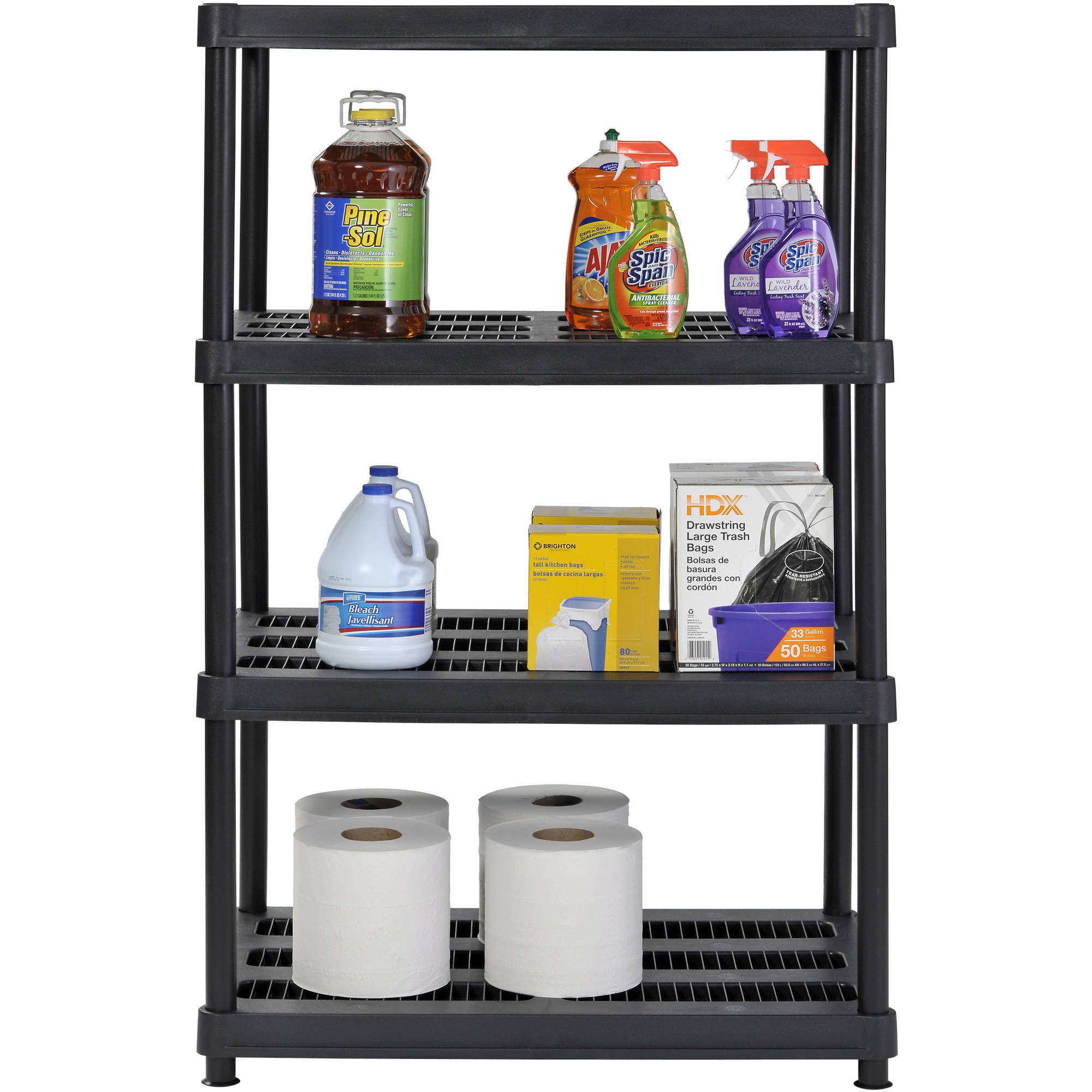 Buy Astede Muscle Rack 36inw X 24ind X 56inh 4shelf Resin Shelving