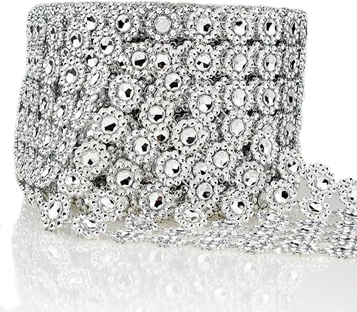Storystore - Cinta de diamantes de imitación para decoración de cumpleaños, novia, té de canastilla, tarta de boda, arte y manualidades, jarrón,