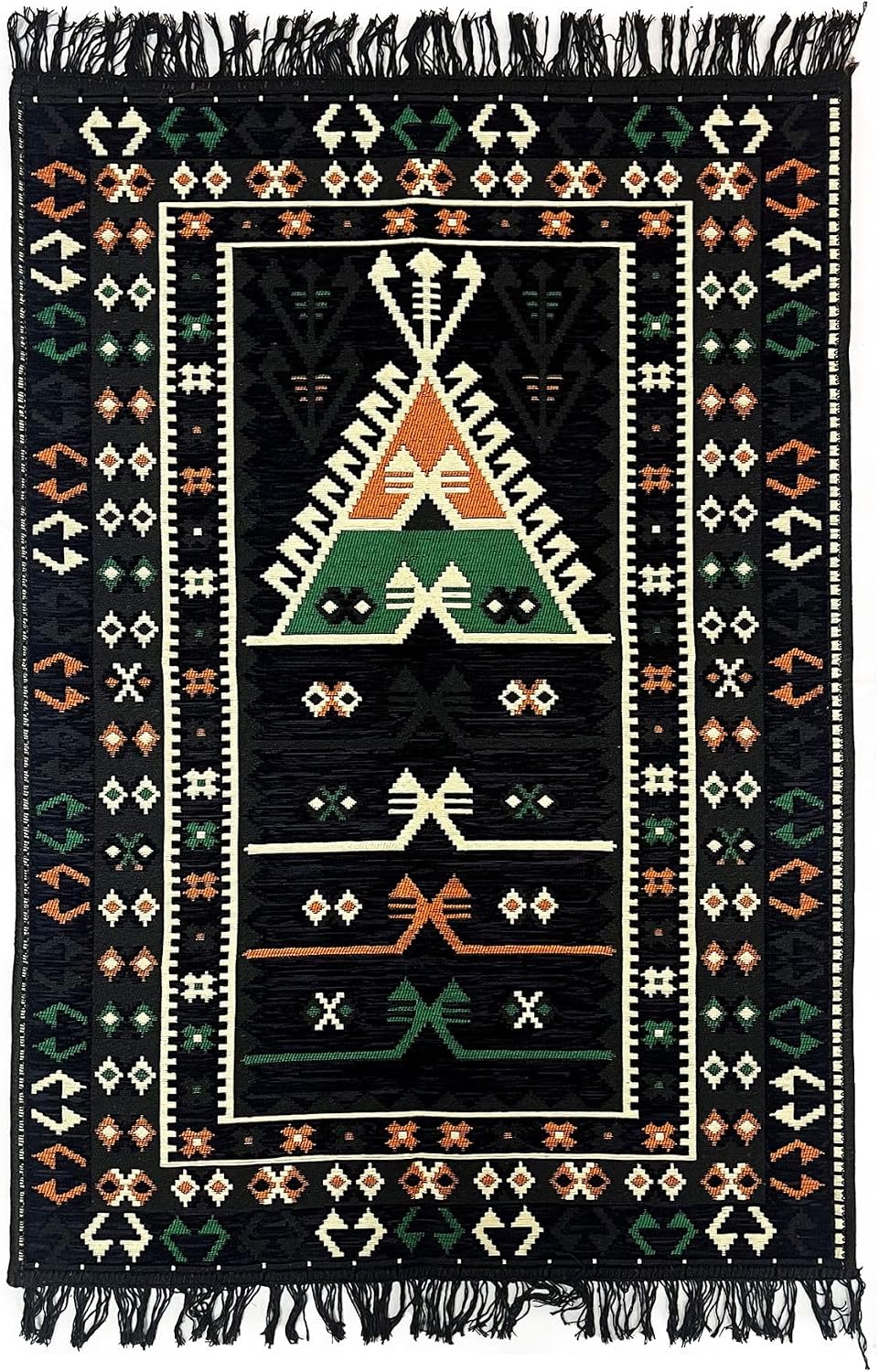 Shark Anadolu Seccade Kilim 16 Siyah