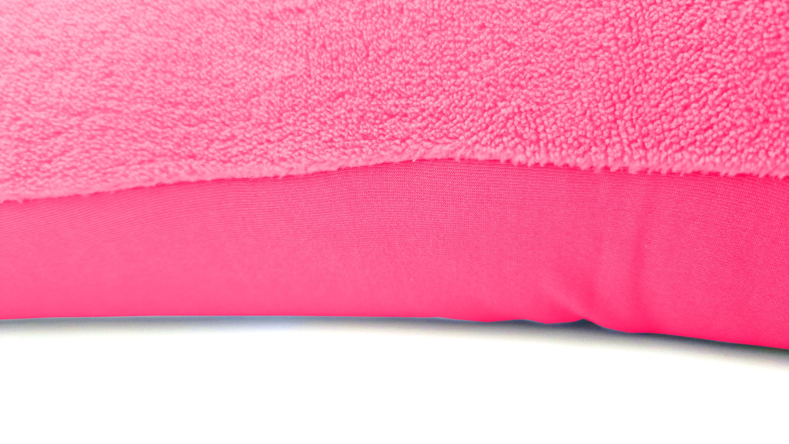 Tiga-Med Lot de 2 oreillers ergonomiques Tiga-Soft - En demi-lune - Avec microperles - Housse lavable séparément à 40 °C (2 x rose)