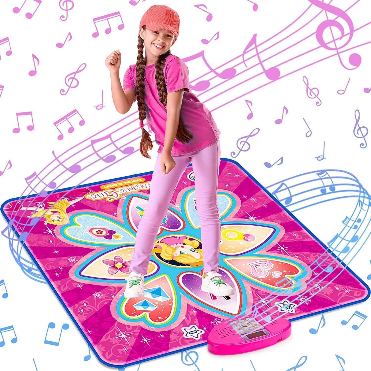 Dance Mat Toys for Girls, Upgraded Electronic Dance Pad with 7 Game