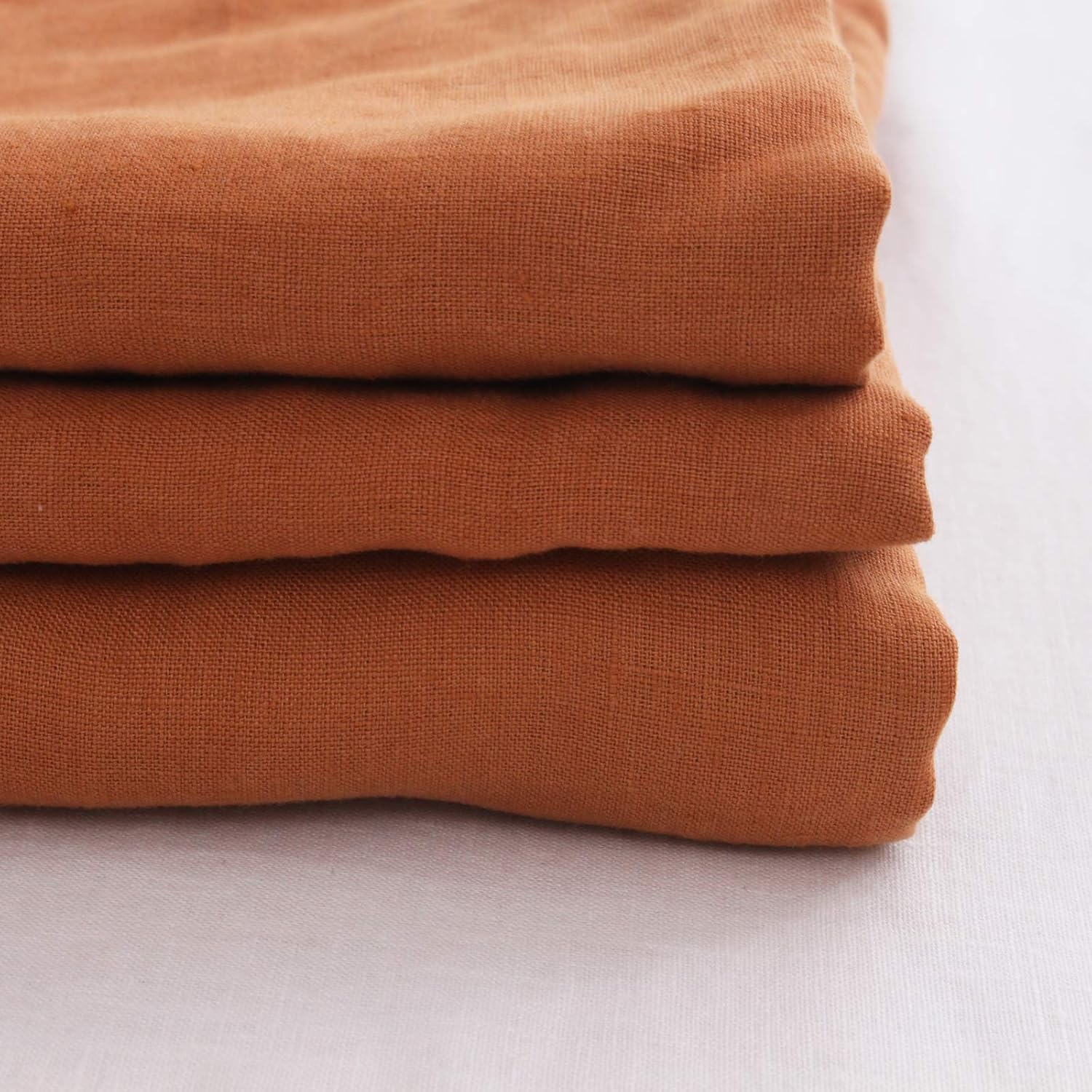 S VICTORY SYMBOL 100% Linen Flat Sheet 1 Piece-Stone Washed French Flax Bed Sheet Queen Size,Basic Style Soft Flat Top Sheet Breathable(90"x102",Caramel) : Home & Kitchen