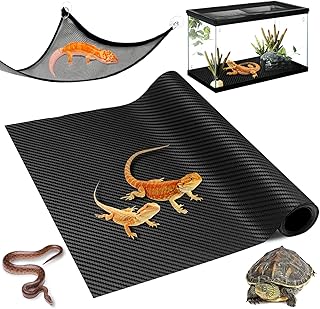 Bearded Dragon Tank Accessories Reptile Terrarium Carpet with Reptile Hammock, for Bearded Dragon, Snake, Lizard, Chameleons, Gecko Reptile Terrarium & Bearded Dragon Accessories