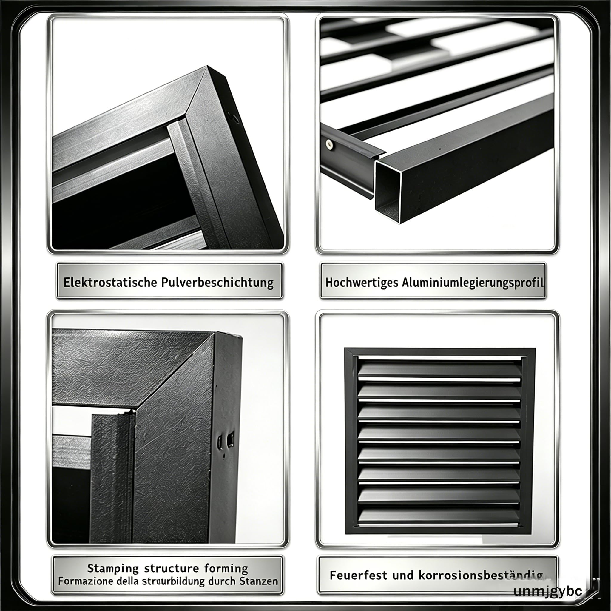 Klimageräteabdeckung Außengerät mit fester Abdeckung, aus Aluminiumlegierung rostbeständig, regenfest und laubfest, keine Beeinträchtigung der Lüftung für Einheiten 2~3PS(Schwarz, 110×60×80cm)