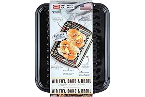 BP102X 2 Piece Heavy Duty Porcelain Air Fry Bake Broil Pan