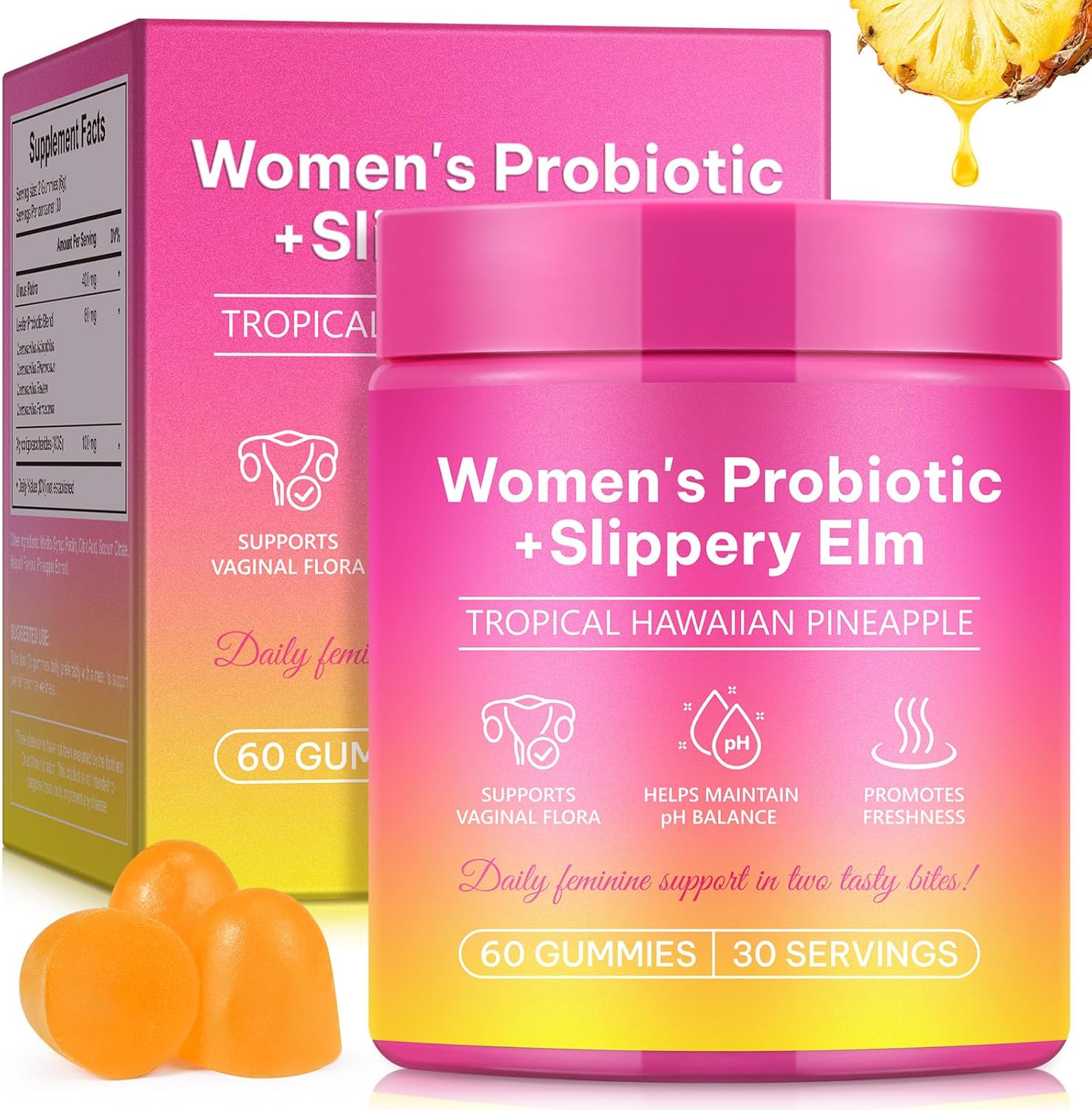 Feminine Probiotics Gummies for Women | Supports pH Balance, Women’s Balance Gummies, Gut Health & Immune System | Prebiotics & Lactobacillus Blend | 60 Gummies Feminine Probiotics Gummies for Women | Supports pH Balance, Women’s Balance Gummies, Gut Health & Immune System | Prebiotics & Lactobacillus Blend | 60 Gummies