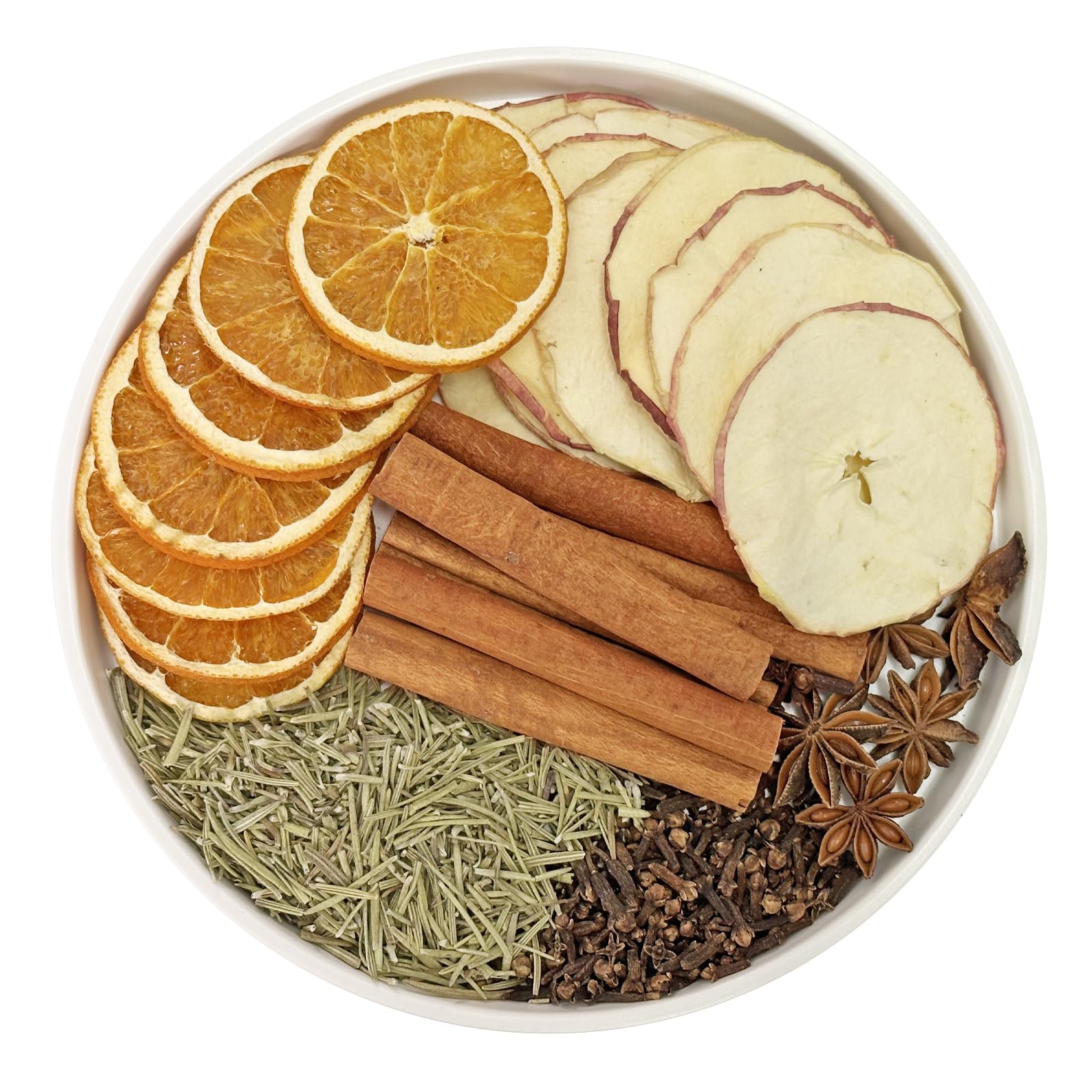 Potpourri Simmering, Warm House Stovetop Potpourri with Cinnamon, Cloves, Apple, Orange, Rosemary and Star Anise, Simmer Pot Ingredients for Home Fragrance, Housewarming, Hostess Gift