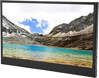 FHD Monitor Portátil Multifuncional Externo Monitor Portátil de 12,5 Polegadas 100-240 V Porta Tipo C 1920 X 1080 Monitor de Console de Jogos para Celular de Viagem (plugue