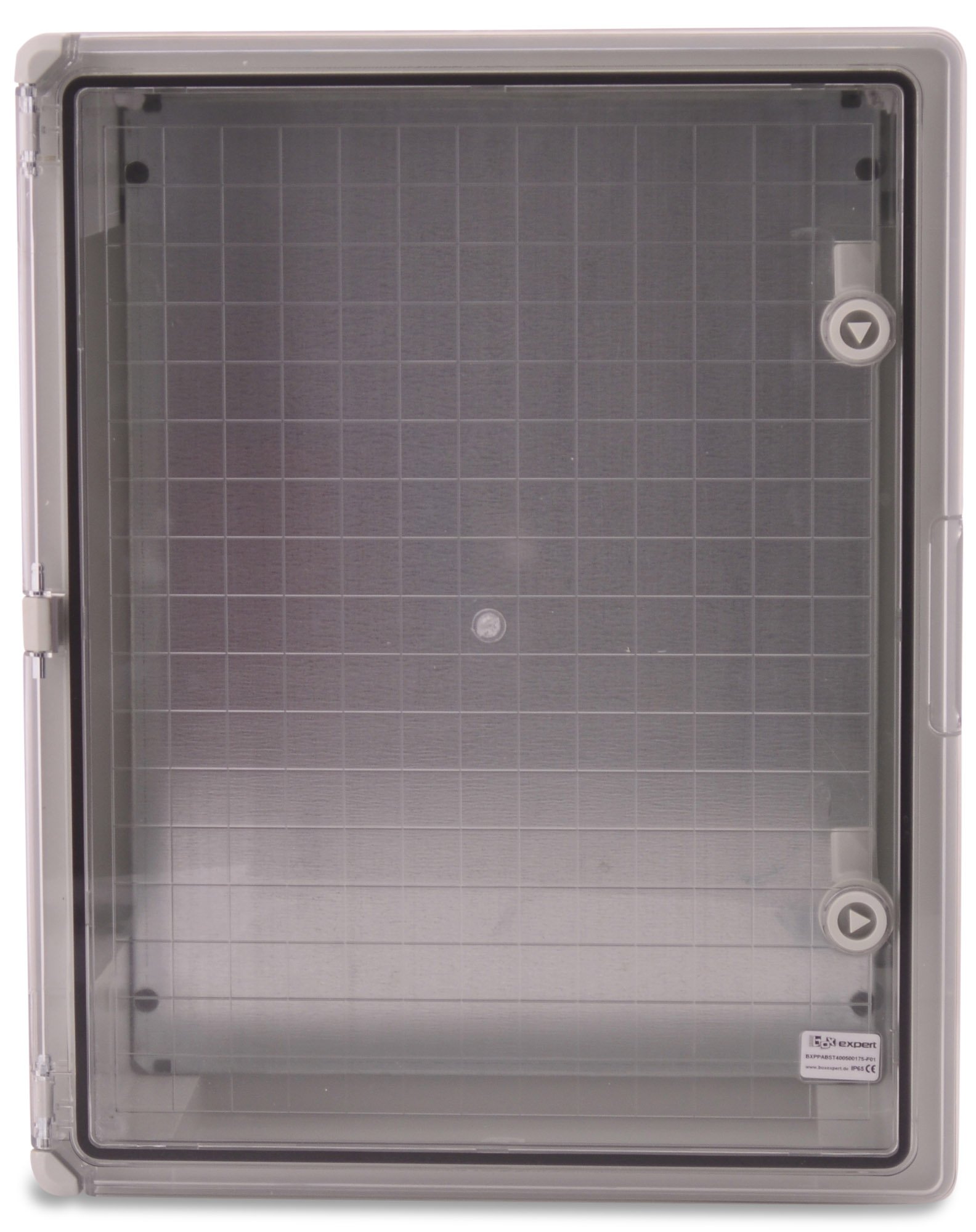 BOXEXPERT Fleet - Armadietto da parete per quadro elettrico, IP65, alloggiamento vuoto in acrilonitrile-butadiene-stirene (ABS), grigio/trasparente, (500 x 400 x 175 mm, con finestrella)