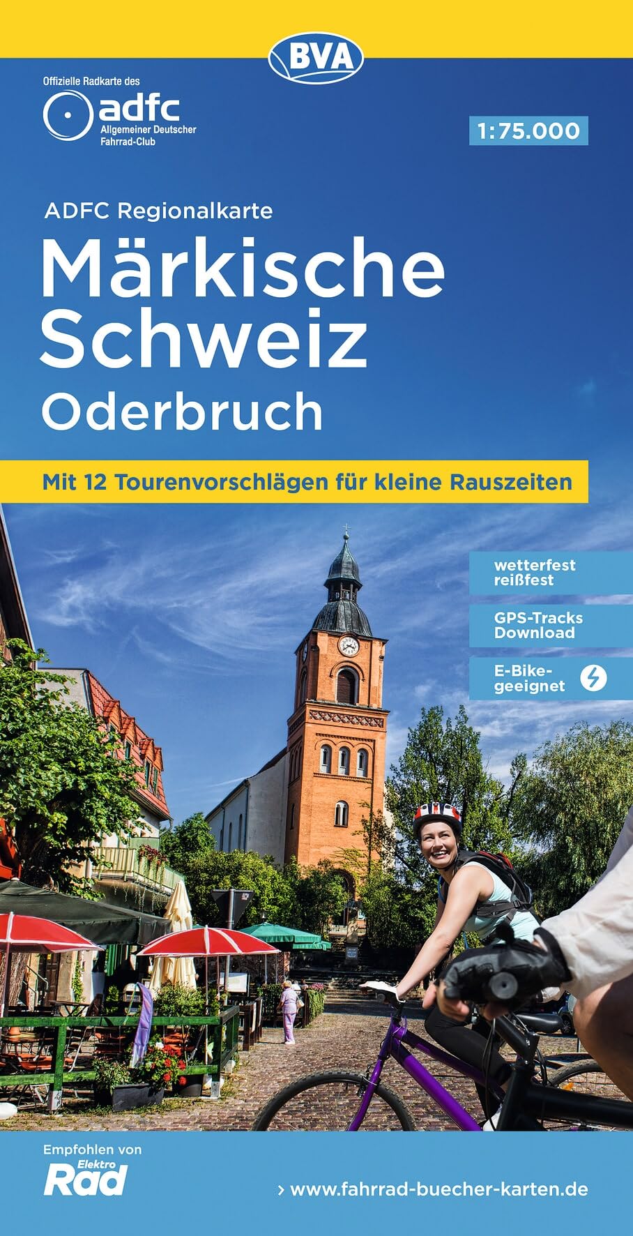 Märkische Schweiz / Oderbruch cycling map (Regionalkarte)
