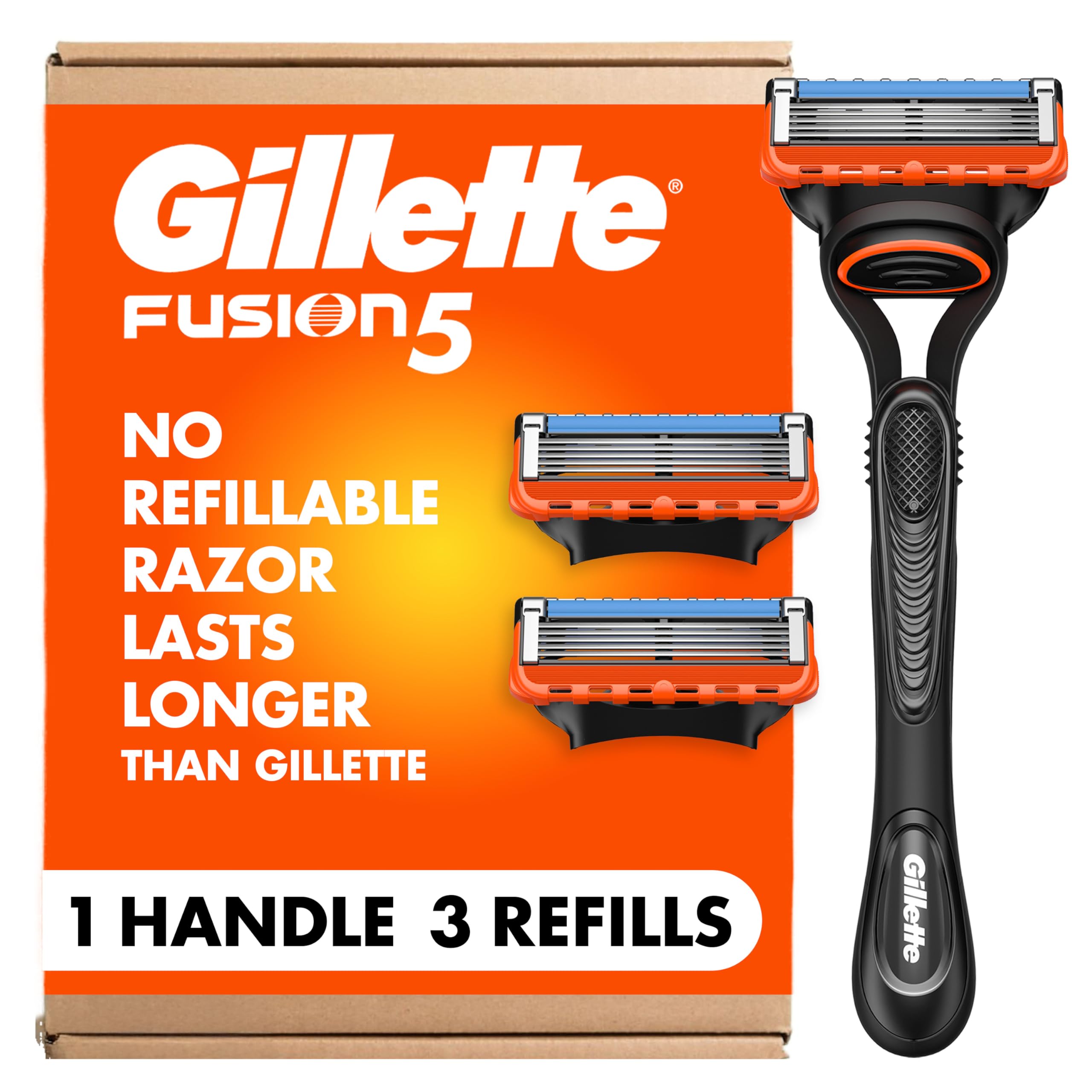 Amazon.com: Gillette Fusion5 Men's 5-Blade Razor, 1 Razor Handle