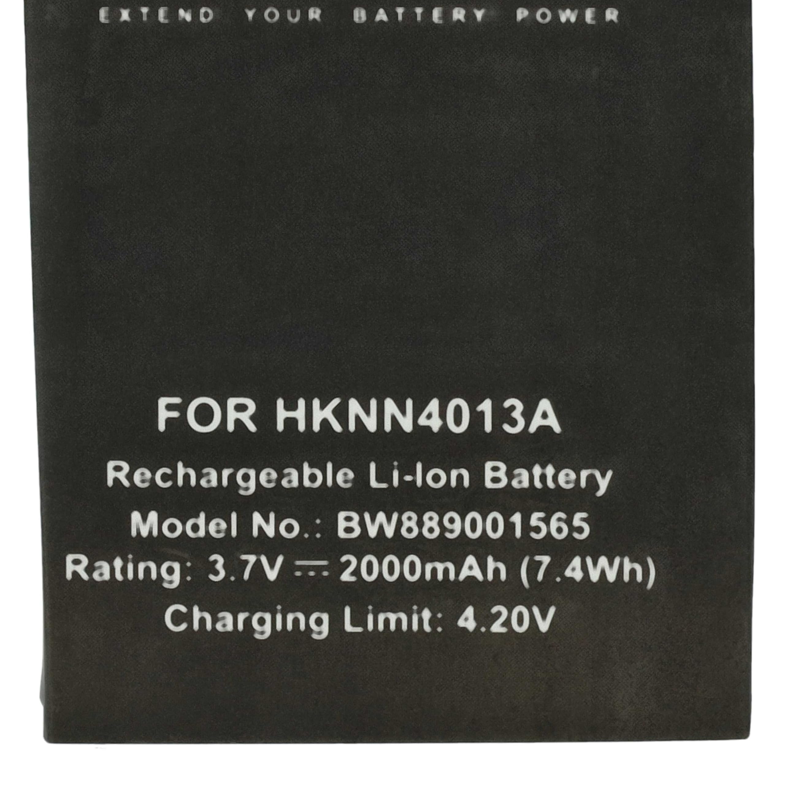 10x akumulator zamienny do Motorola PMNN4468A, PMNN4468B, PMNN4578A, PMNN4468B do krótkofalówki, Walkie Talkie (2000 mAh, 3,7 V, litowo-polimerowy)