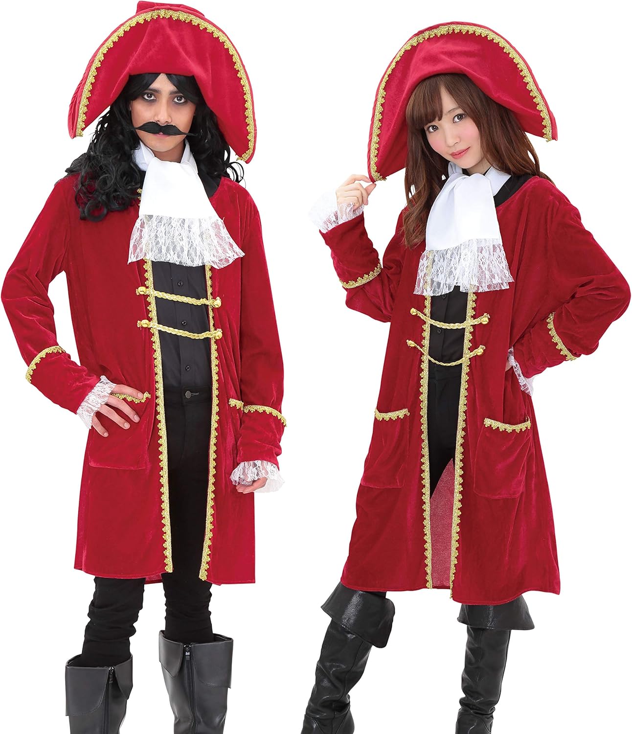 クリアストーン(Clearstone) コスプレ ハロウィン ワイルドパイレーツ ユニセックス レッド