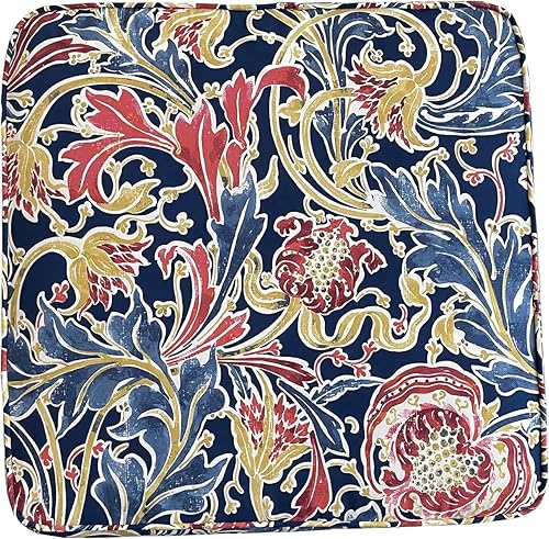 Miniatura 4 de BELLRINO Juego de 4 fundas de cojín decorativas impermeables para exteriores, de 24 x 24 x 4 pulgadas, para silla, asiento, jardín, banco, porche,