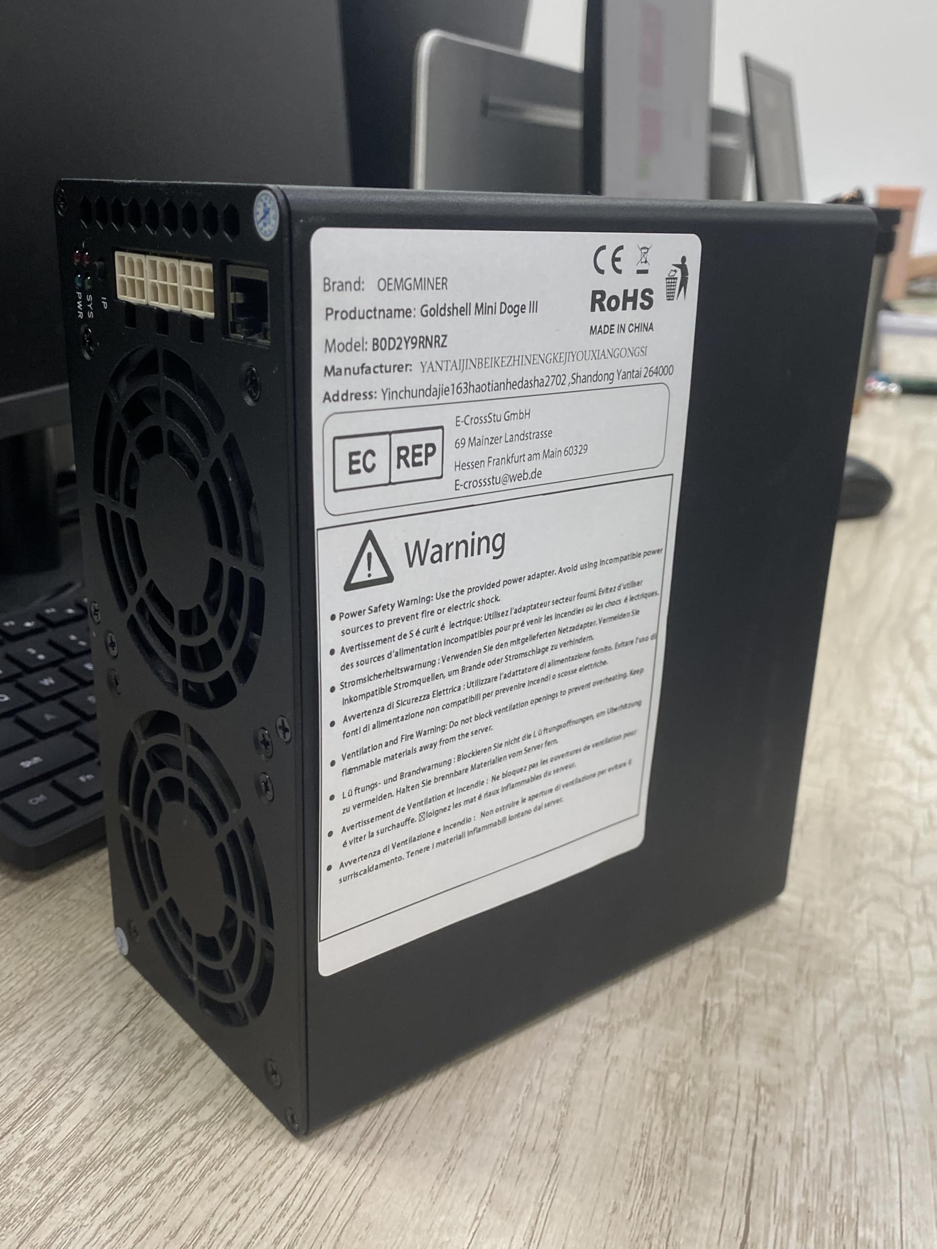 Amazon.com: New Goldshell Mini Doge 3 Ⅲ Miner for Doge Coin