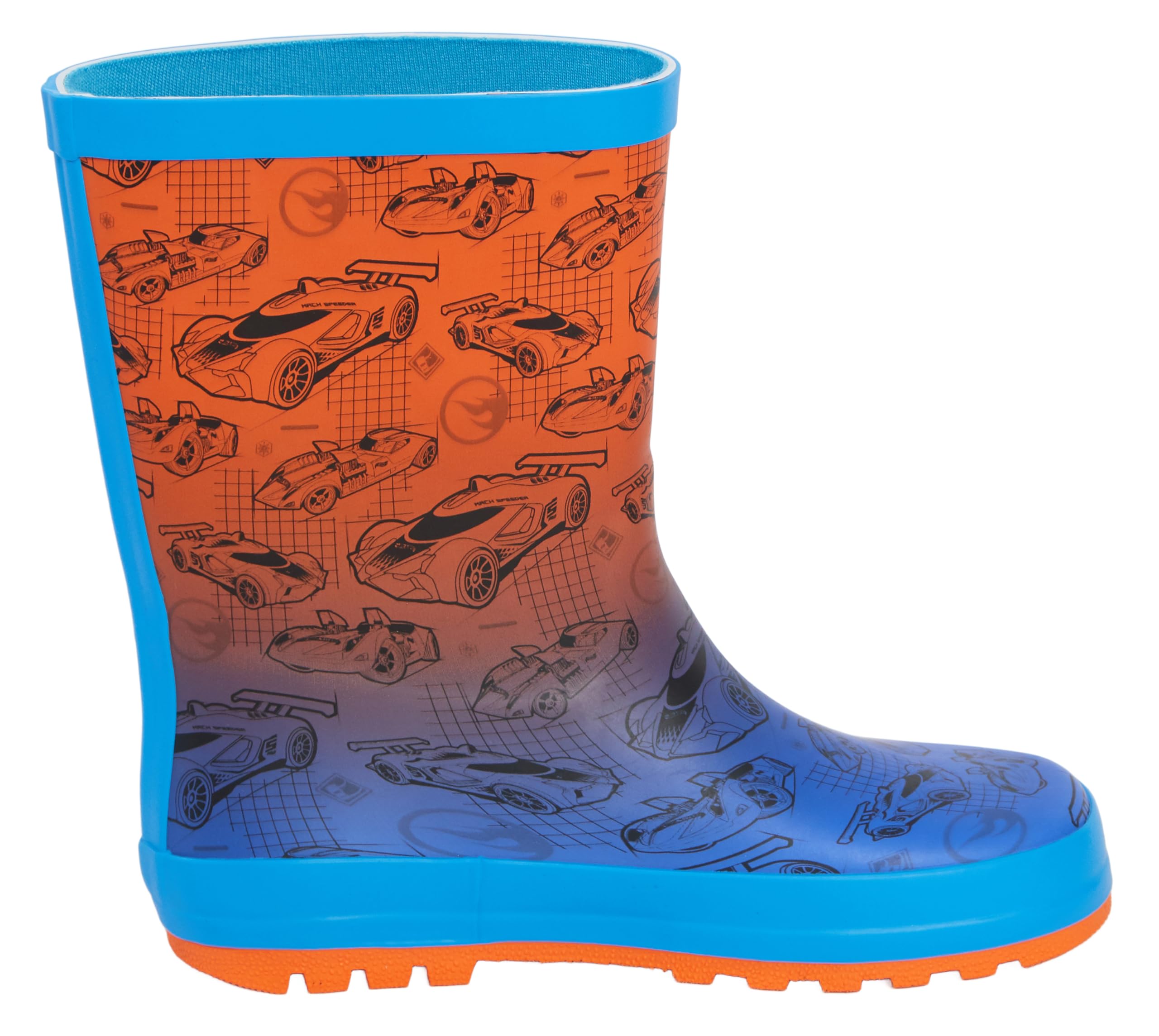 Hot Wheels Gummistiefel für Kinder, Rennwagen, Regen, Schnee, Gummistiefel