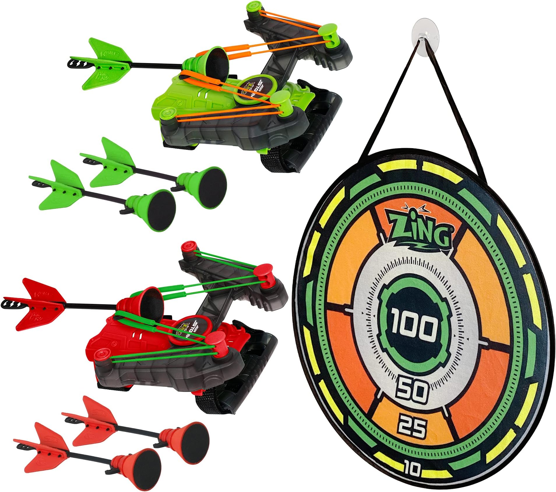 Air Hunterz Wrist Bow - Includes 1 Wrist Bow and 3 Suction Cup Arrows, Launches Arrows Up to 40 ft