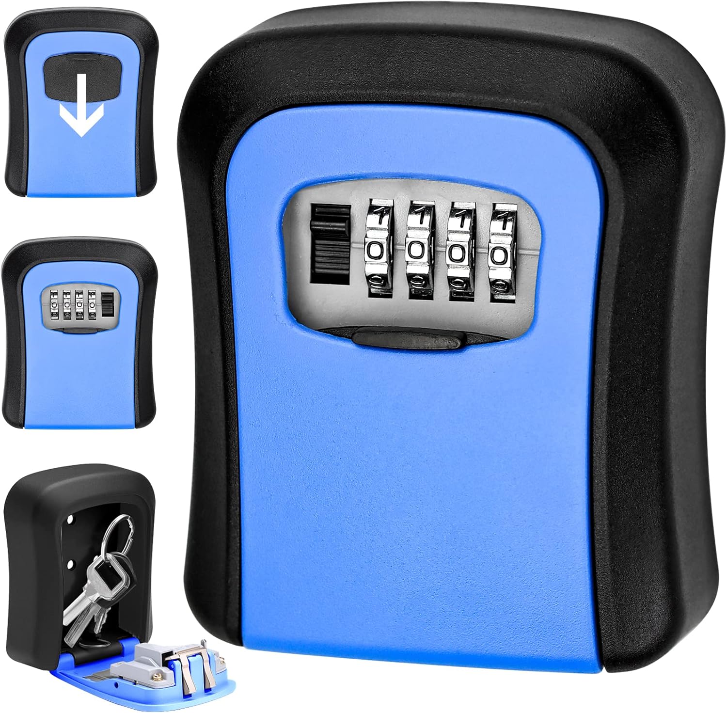 HAOSEA Combination Key Lock Box Outdoor Safe Wall Mounted Key Box