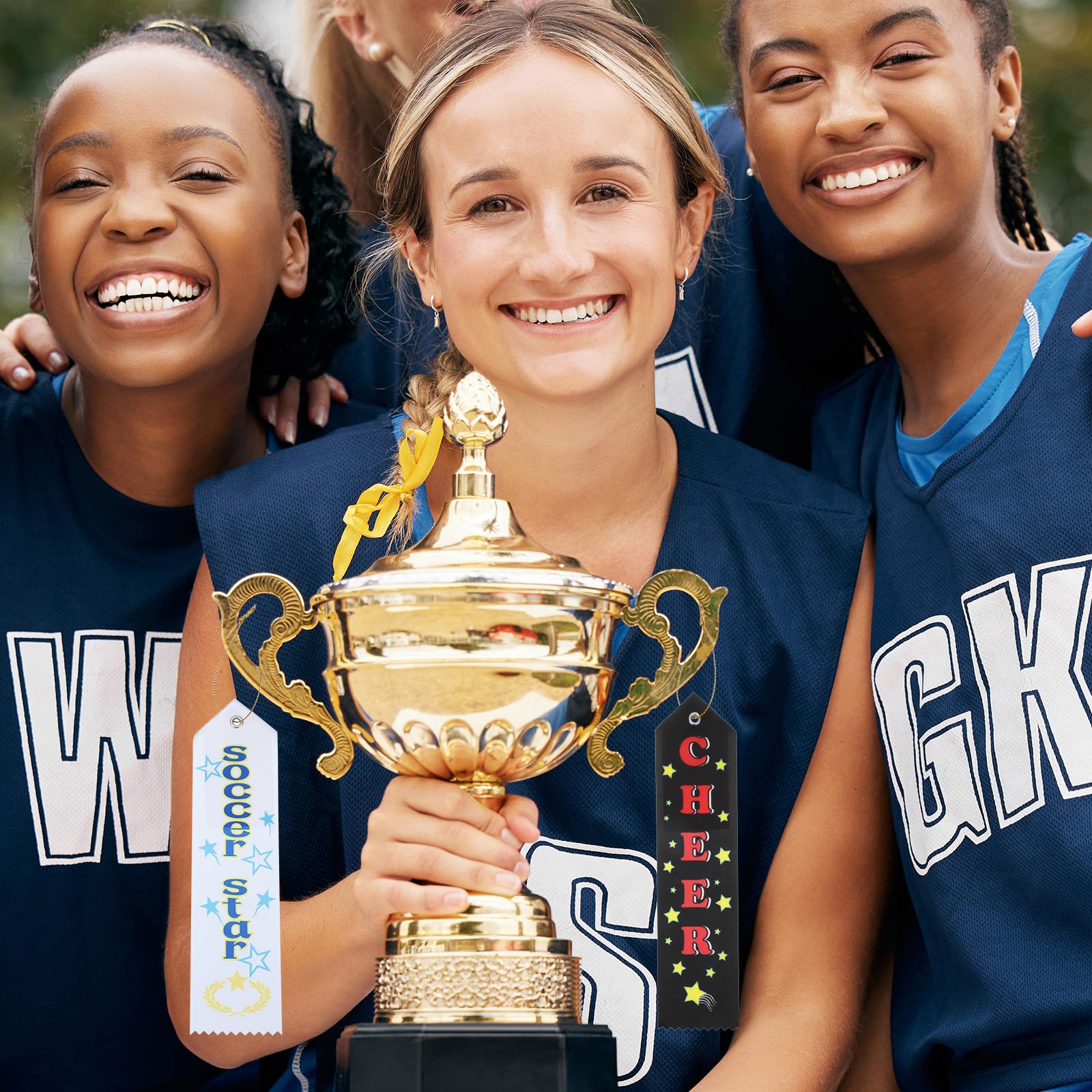 PATIKIL Stück Preisbänder Turnierschleifen Aufhängen, cm x cm Award Bänder Cheer Teilnahmebänder Fußball Medaillenbänder Gewinner für Wettbewerbe Sportveranstaltungen Schwarz