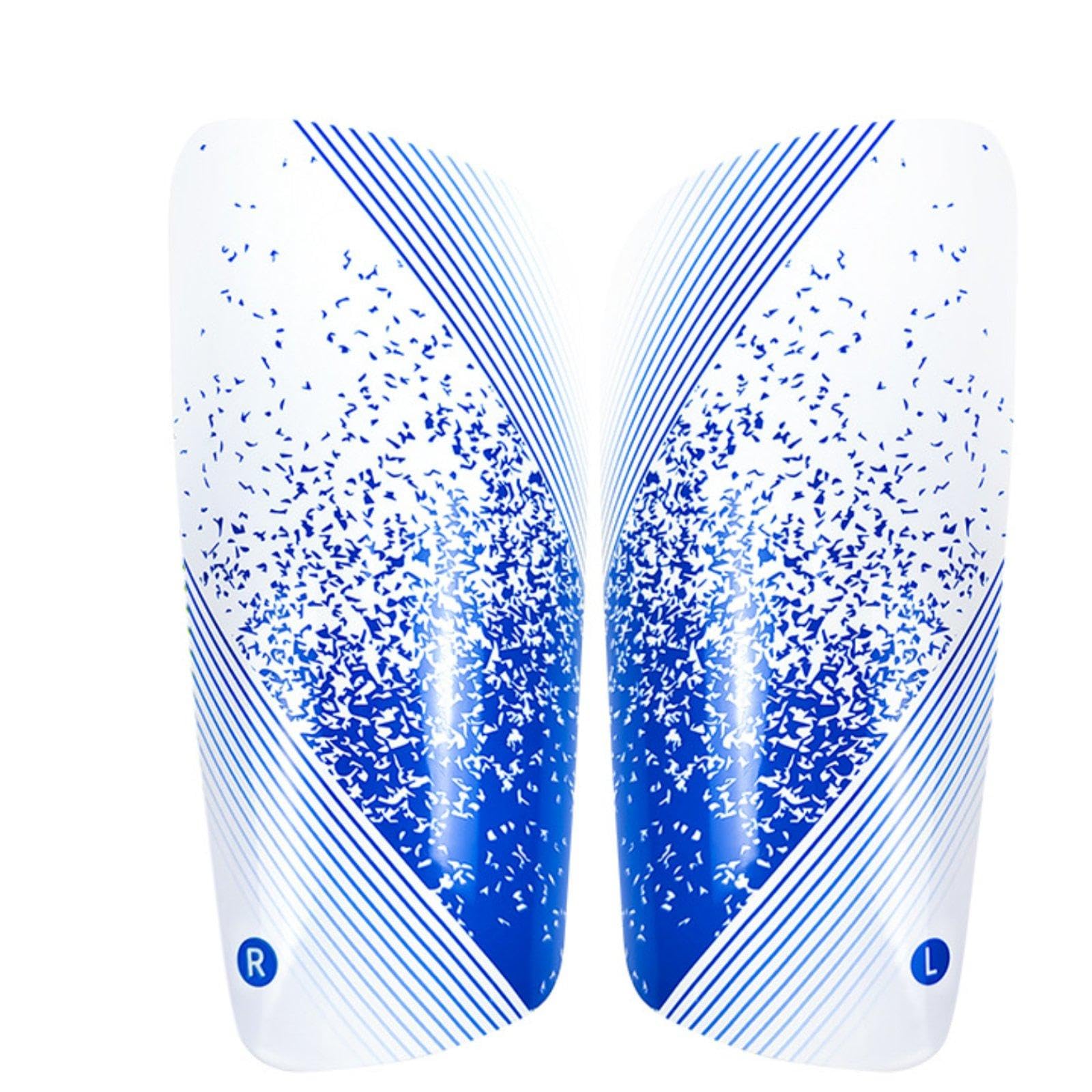 Soccer Shin Guard Thickened Shin Expert-Grade Football Leg Guard for Kids, Adults Blue White L-picture-12