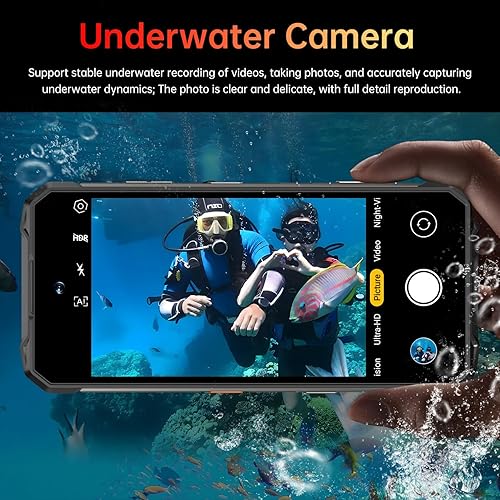 Miniatura 6 de 16PROMA X 32+1TB Rugged Armor - Teléfono celular desbloqueado, pantalla HD de 6.99 pulgadas, batería Android 15, 22000 mAh, teléfono desbloqueado