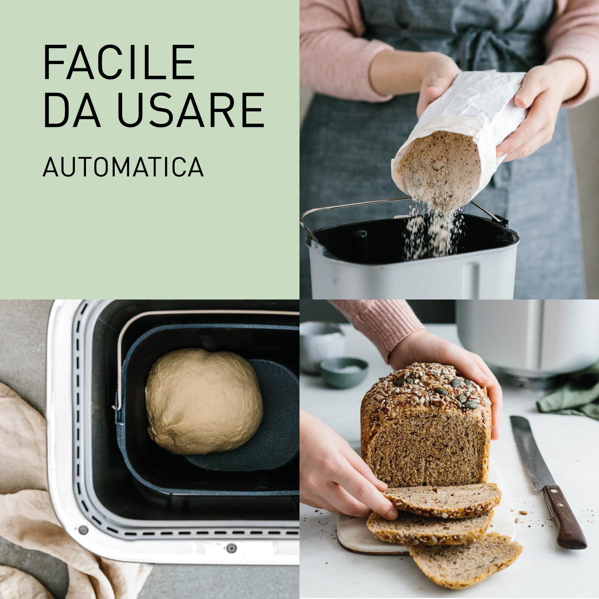 Panasonic SD-B2510WXE Macchina per il Pane Automatica, Programma Senza Glutine, Modello Orizzontale, 21 Programmi Automatici, Doppio Sensore di Temperatura, Timer Digitale 13 Ore, Display LCD, Bianco