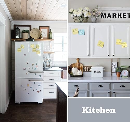 Miniatura 6 de (24 blocs) Notas adhesivas de 3 x 3 pulgadas, 2400 notas amarillas autoadhesivas, 100 hojasbloc de colores brillantes, almohadillas súper adhesivas