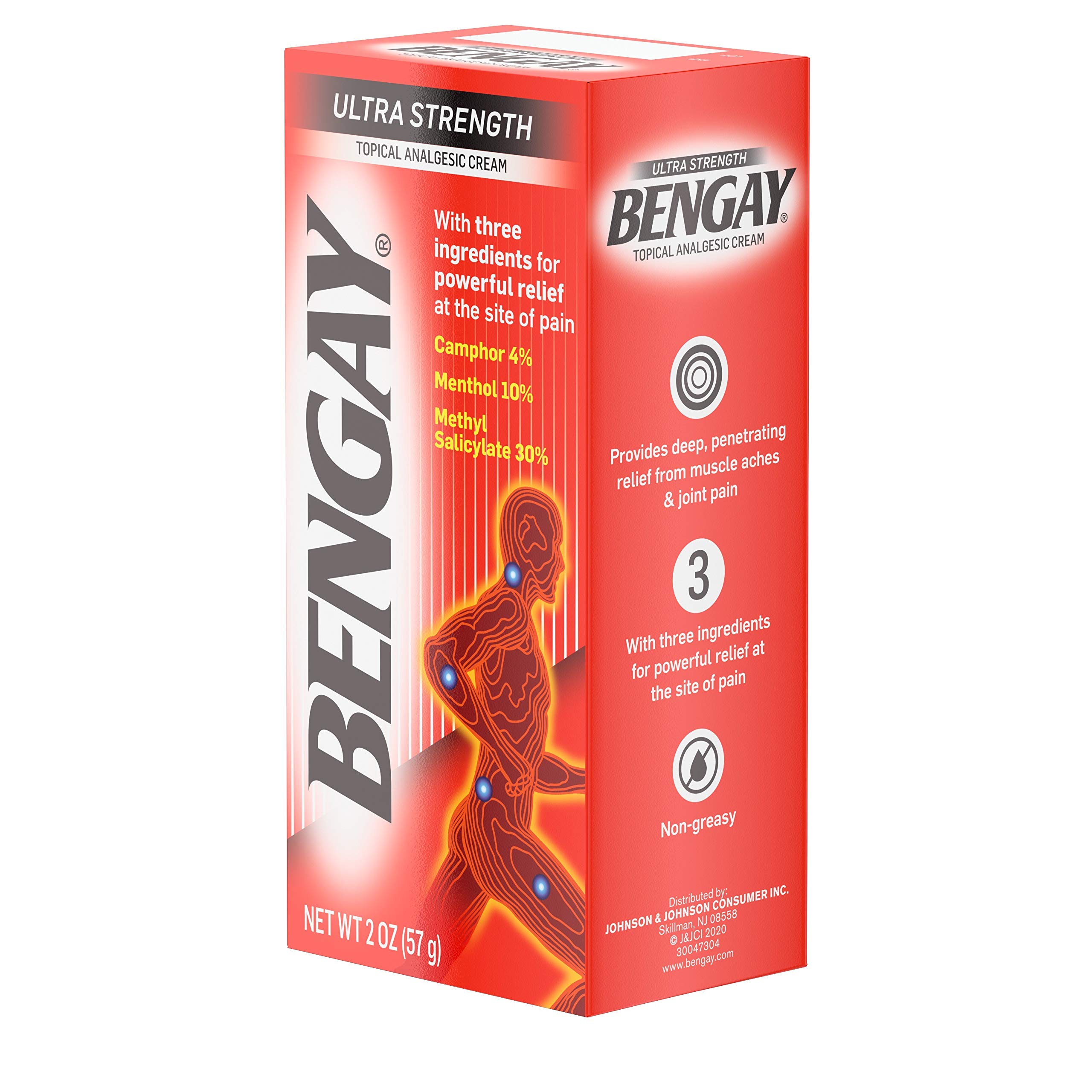 Bengay Ultra Strength Topical Pain Relief Cream, NonGreasy Analgesic