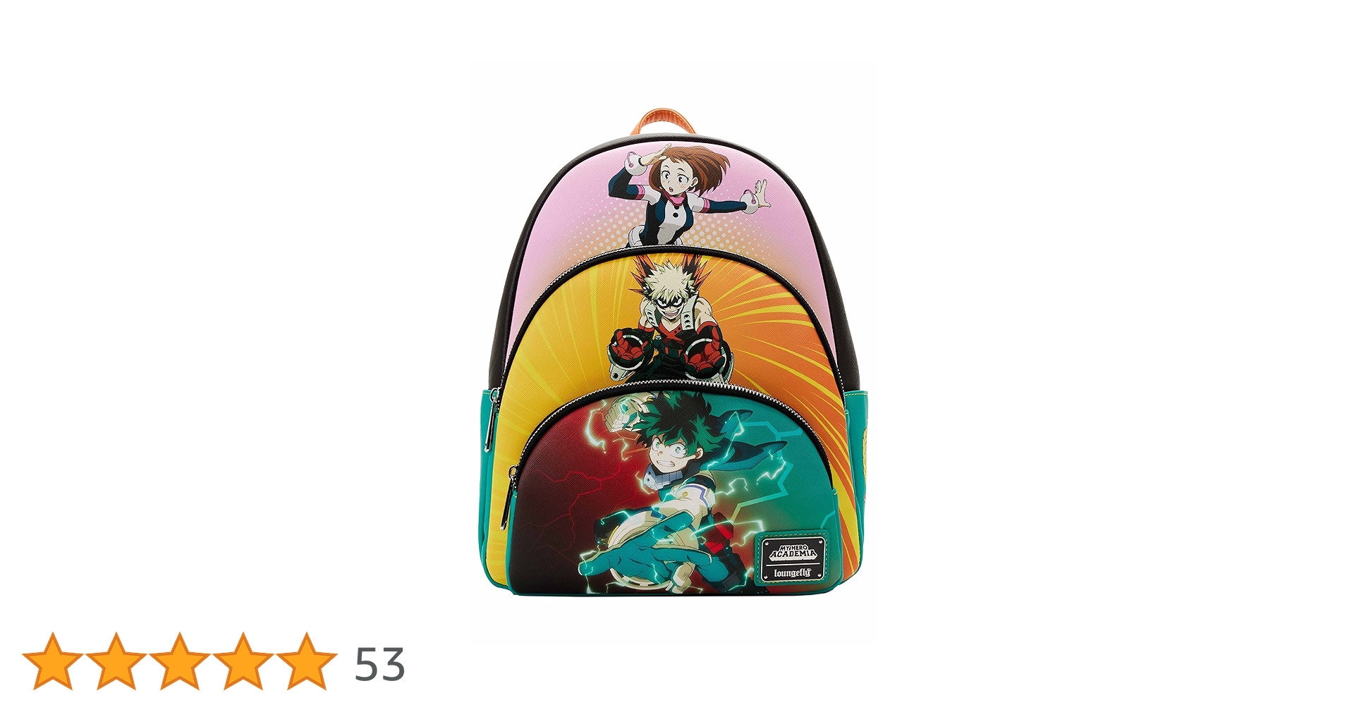 Loungefly: My Hero Academia - Mini plecak z potrójną Loungefly: My Hero Academia - Mini plecak z potrójną