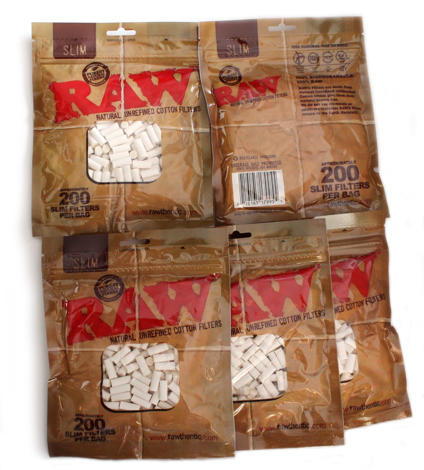cotton cigarette filters Amazon.com: RAW Slim Cotton Filters 2 Packs of 200 : Health & Household