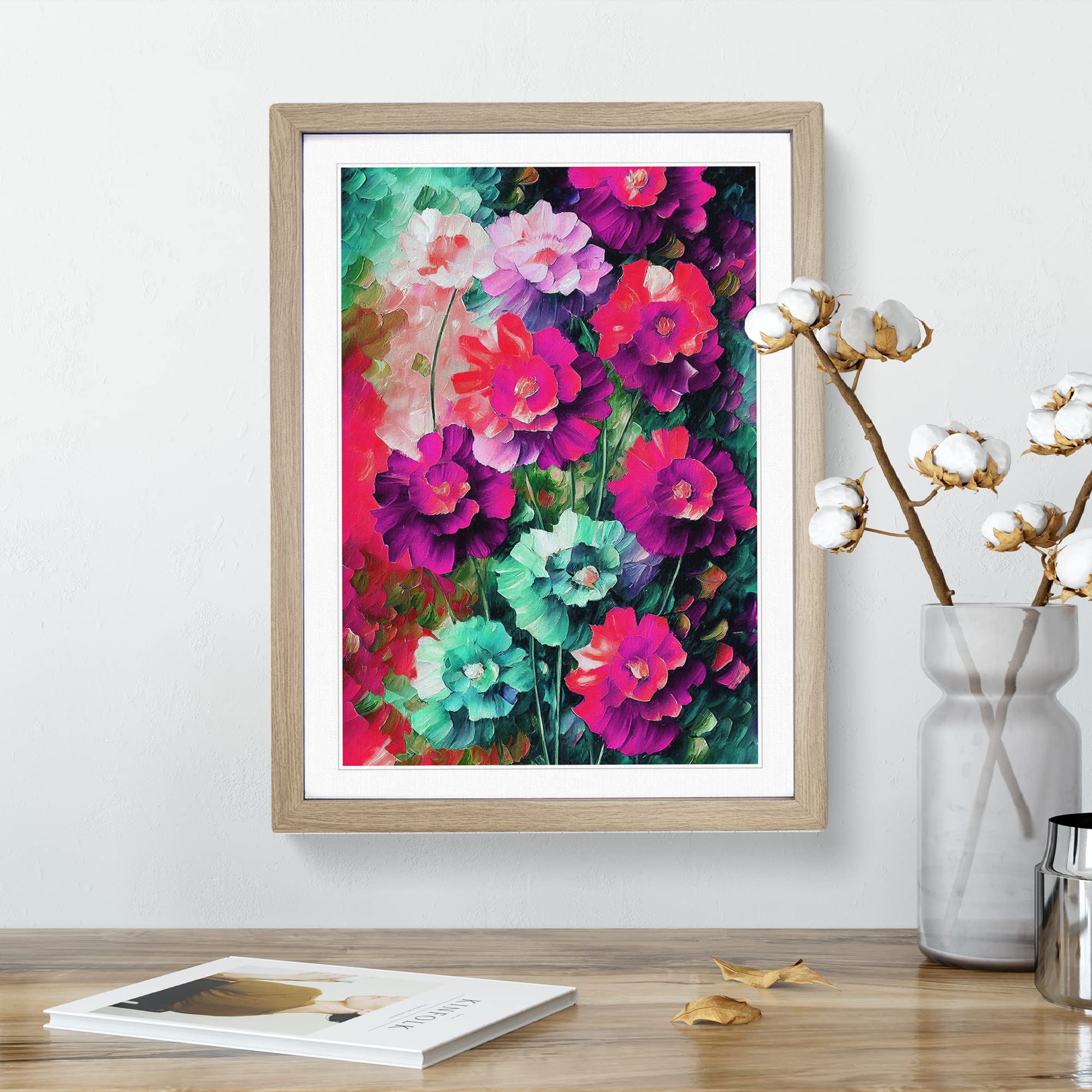 Bunch Of Flowers No.4 Framed Print, Oak, A3 (34 x 46 cm) - Image 3