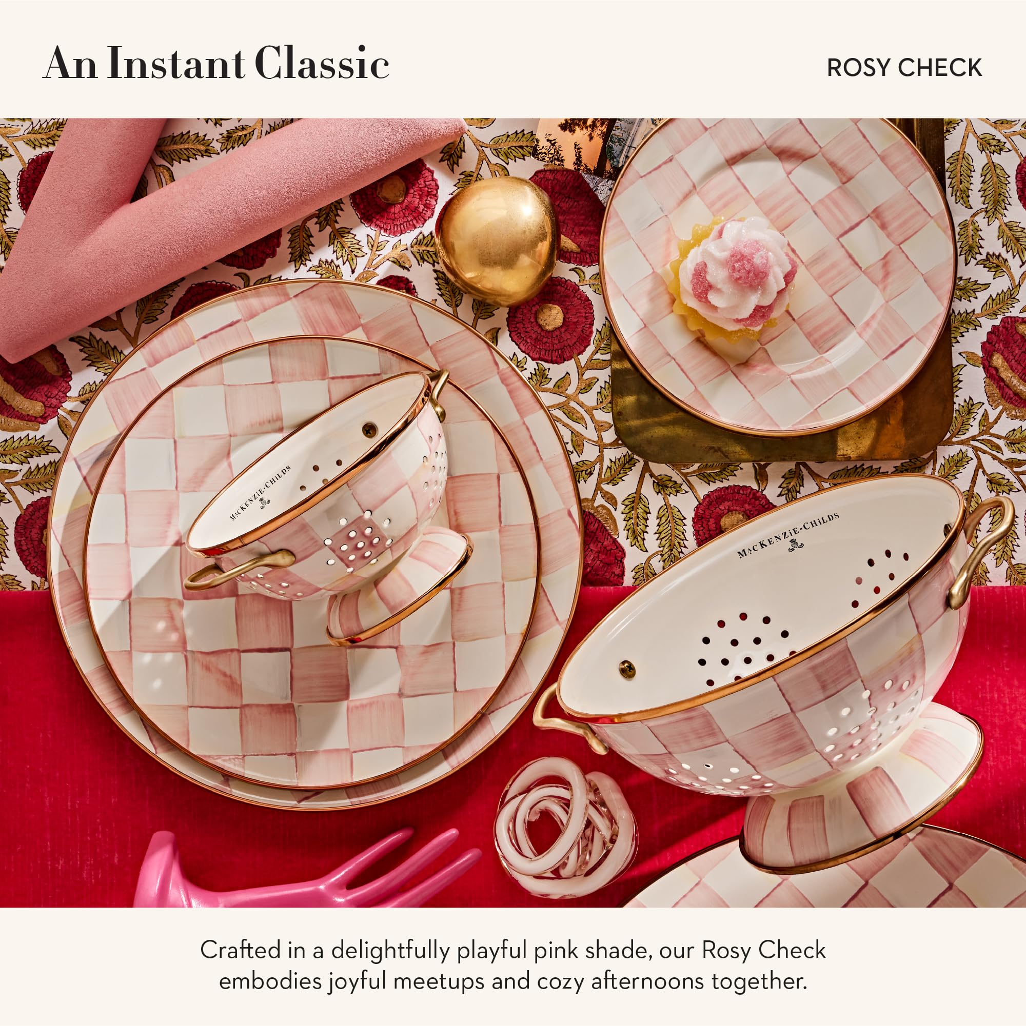 MACKENZIE-CHILDS コートリー　エナメルディナープレート Amazon.com | MACKENZIE-CHILDS Enamel Serving Platter