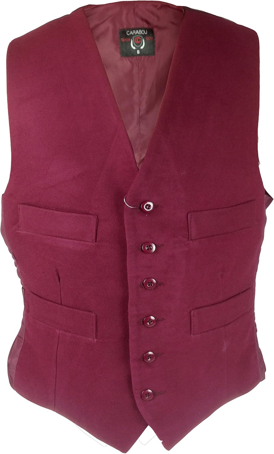 Burgundy moleskin waistcoat Clearance