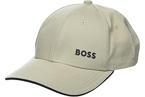 BOSS Men's Bold Logo Embroidered Cotton Twill Cap