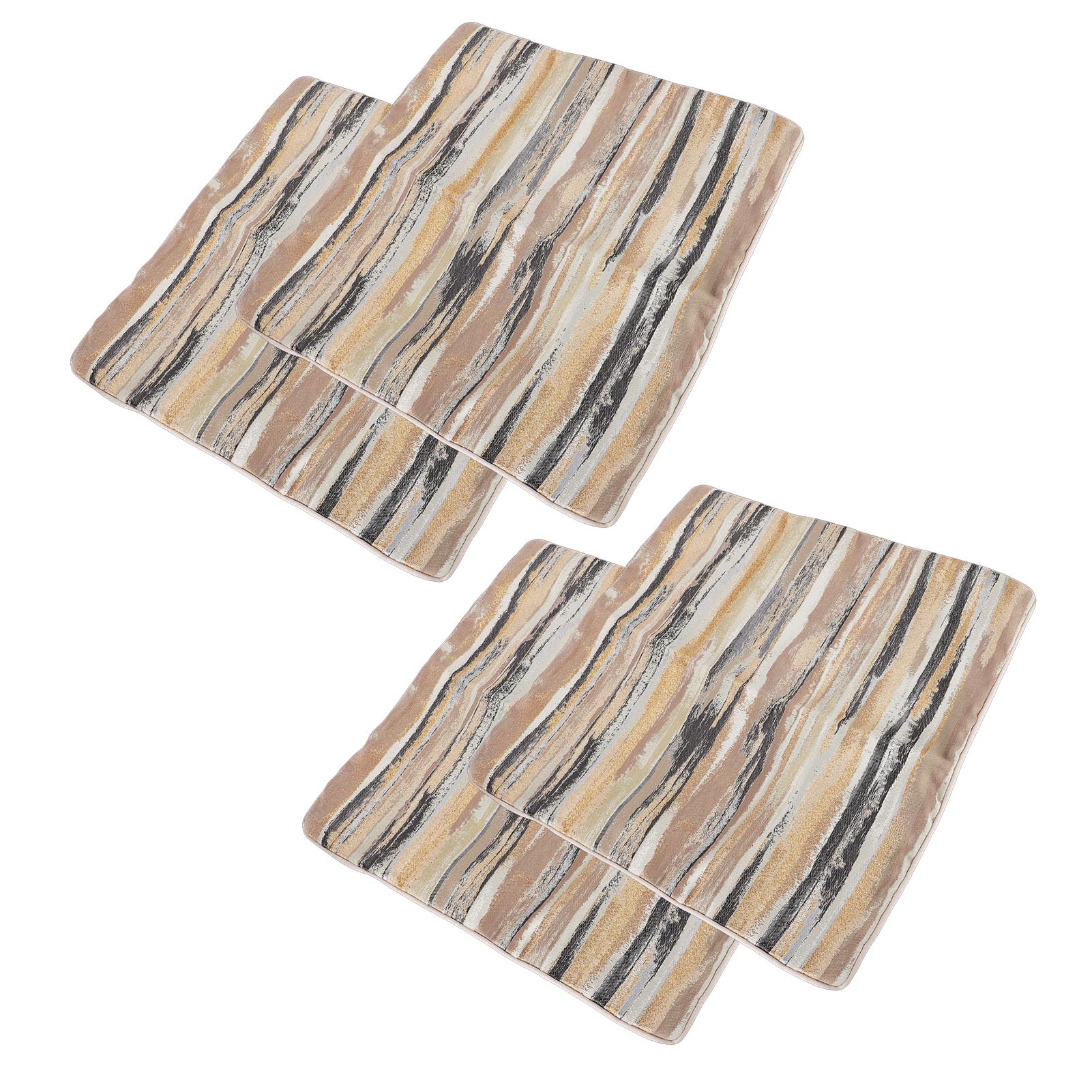 Federe Decorative per Cuscini per Divano in Morbido Tessuto Boho Elegance, Set di 4 per Divano, Poltrona Letto, Oro (50,8x50,8 cm/20x20 pollici)