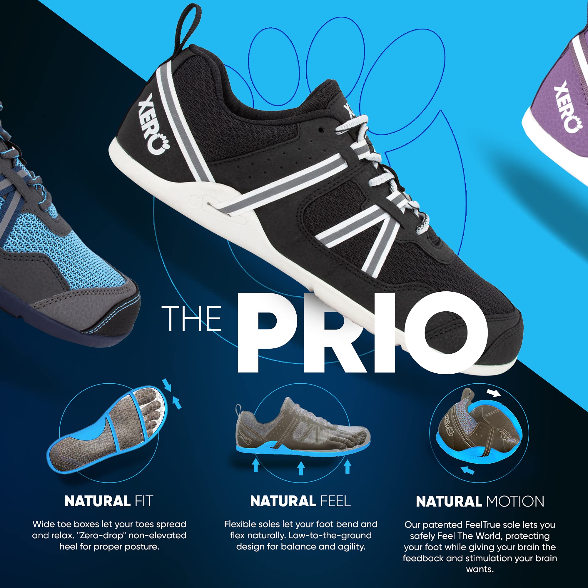 Xero Shoes Men's Prio Cross Training Shoe Lightweight Zero Drop