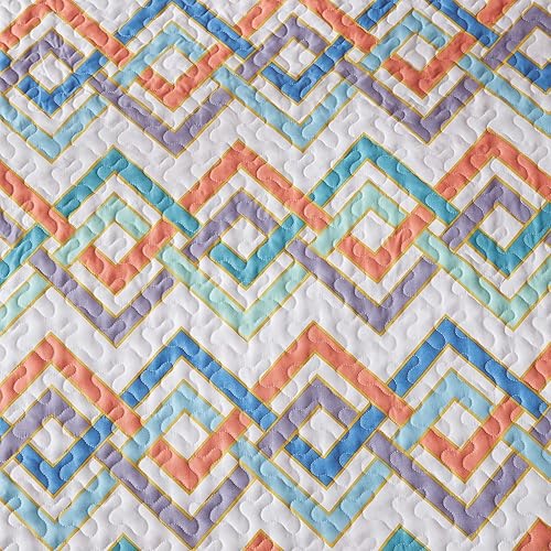 Miniatura 7 de SunStyle Home - Juego de colcha de cama de microfibra, ligero y suave, reversible, patrón de colcha, colchas para todas las estaciones.