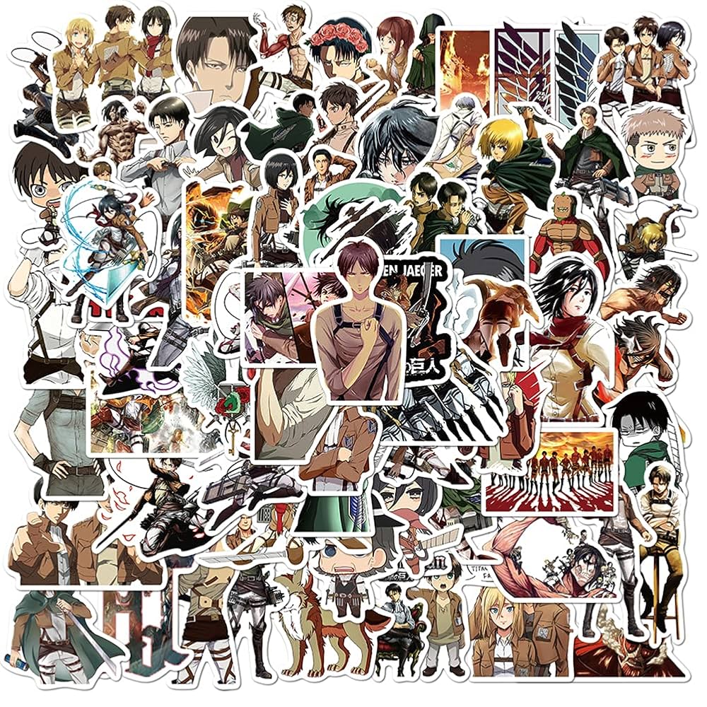 Amazon.co.jp: yarui 進撃の巨人シール100個 可愛い ステッカー
